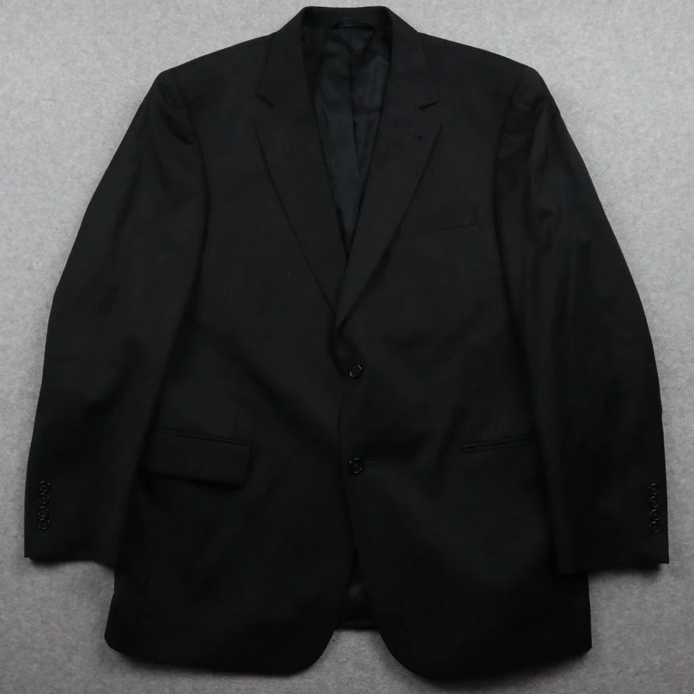 Jos A Bank Blazer Mens 43R Signature Wool 2-Button Suit Jacket Coat Charcoal